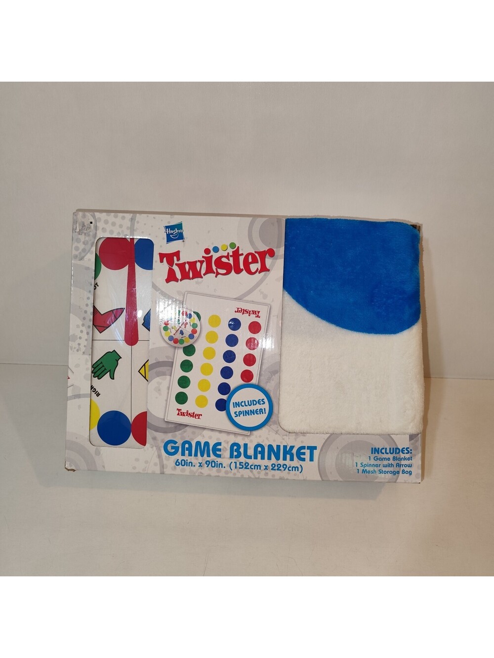 Hasbro Twister Game Blanket BRAND NEW 60" x 90" Spinner & Storage Bag